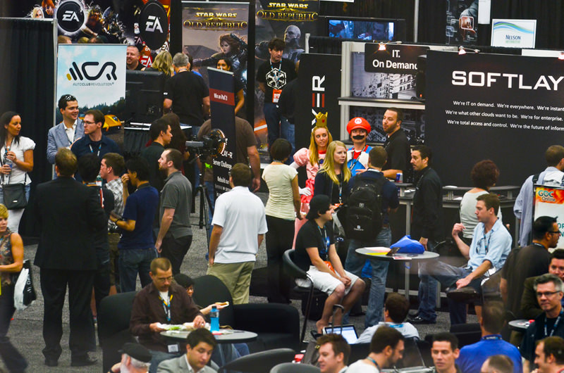 GDC Online 2011 expo floor