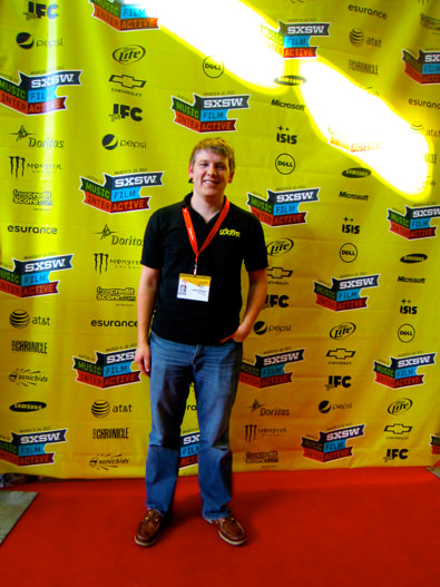 James Simpson on the red carpet at SXSW Film 2012